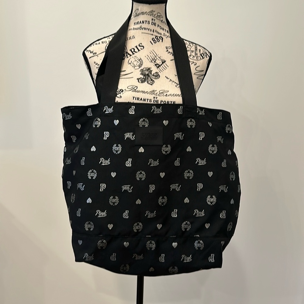 Victoria’s Secret’s  Pink Black Large Tote